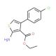 2-Amino-4-(4-chloro-phenyl)-thiophene-3-carboxylic acid ethyl ester (CAS 65234-09-5) - chemical structure image