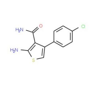 2-Amino-4-(4-chlorophenyl)thiophene-3-carboxamide - chemical structure image