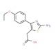 [2-Amino-4-(4-ethoxy-phenyl)-thiazol-5-yl]-acetic acid - chemical structure image