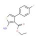 2-Amino-4-(4-fluoro-phenyl)-thiophene-3-carboxylic acid ethyl ester (CAS 35978-33-7) - chemical structure image