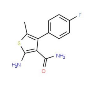 2-Amino-4-(4-fluorophenyl)-5-methylthiophene-3-carboxamide - chemical structure image