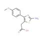 [2-Amino-4-(4-methoxy-phenyl)-thiazol-5-yl]-acetic acid - chemical structure image