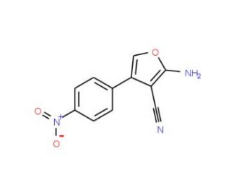 2-Amino-4-(4-nitrophenyl)-3-furonitrile - chemical structure image