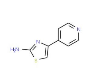 2-Amino-4-(4-pyridyl)thiazole (CAS 30235-28-0) - chemical structure image