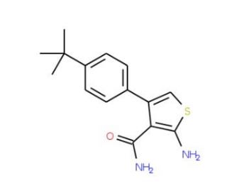 2-Amino-4-(4-tert-butylphenyl)thiophene-3-carboxamide - chemical structure image
