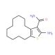 2-Amino-4,5,6,7,8,9,10,11,12,13-decahydrocyclododeca[b]thiophene-3-carboxamide - chemical structure image