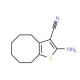 2-Amino-4,5,6,7,8,9-hexahydrocycloocta-[b]thiophene-3-carbonitrile (CAS 40106-14-7) - chemical structure image