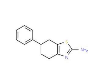 2-Amino-4,5,6,7-tetrahydro-6-phenylbenzothiazole - chemical structure image