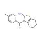 (2-Amino-4,5,6,7-tetrahydro-benzo[b]thiophen-3-yl)-p-tolyl-methanone - chemical structure image
