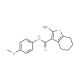 2-Amino-4,5,6,7-tetrahydro-benzo[b]thiophene-3-carboxylic acid (4-methoxy-phenyl)-amide (CAS 83822-33-7) - chemical structure