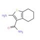 2-Amino-4,5,6,7-tetrahydro-benzo[b]thiophene-3-carboxylic acid amide (CAS 4815-28-5) - chemical structure image
