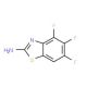 2-Amino-4,5,6-trifluorobenzothiazole - chemical structure image