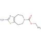 2-Amino-4,5,7,8-tetrahydro-6-(N-carbethoxy)thiazolo[5,4-d]azepine (CAS 887352-57-0) - chemical structure image