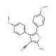 2-Amino-4,5-bis-(4-methoxy-phenyl)-furan-3-carbonitrile - chemical structure image