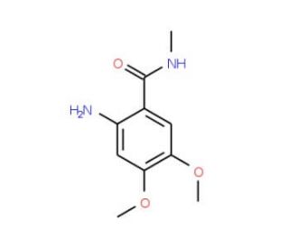 2-amino-4,5-dimethoxy-N-methylbenzamide - chemical structure image