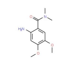 2-amino-4,5-dimethoxy-N,N-dimethylbenzamide - chemical structure image