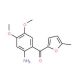 (2-Amino-4,5-dimethoxy-phenyl)-(5-methyl-furan-2-yl)-methanone - chemical structure image
