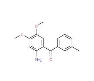 (2-Amino-4,5-dimethoxy-phenyl)-m-tolyl-methanone - chemical structure image