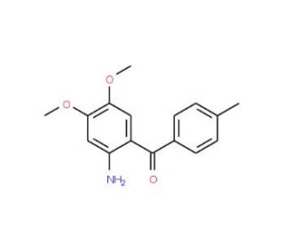 (2-Amino-4,5-dimethoxy-phenyl)-p-tolyl-methanone - chemical structure image