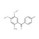 (2-Amino-4,5-dimethoxy-phenyl)-p-tolyl-methanone - chemical structure image