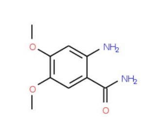2-Amino-4,5-dimethoxybenzamide (CAS 5004-88-6) - chemical structure image