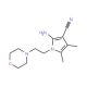 2-amino-4,5-dimethyl-1-(2-morpholin-4-ylethyl)-1H-pyrrole-3-carbonitrile - chemical structure image