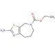 2-Amino-4,6,7,8-tetrahydro-5-(N-carbethoxy)thiazolo[5,4-d]azepine (CAS 887352-60-5) - chemical structure image