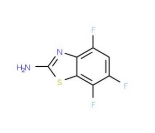 2-Amino-4,6,7-trifluorobenzothiazole - chemical structure image