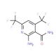 2-Amino-4,6-bis(trifluoromethyl)nicotinamide (CAS 89990-38-5) - chemical structure image