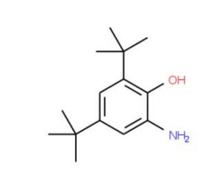 2-amino-4,6-di-tert-butylphenol (CAS 1643-39-6) - chemical structure image