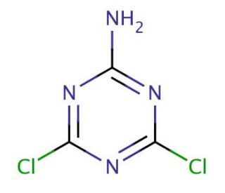 2-Amino-4,6-dichloro-s-triazine (CAS 933-20-0) - chemical structure image