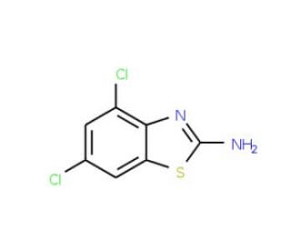 2-Amino-4,6-dichlorobenzothiazole (CAS 16582-59-5) - chemical structure image