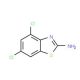 2-Amino-4,6-dichlorobenzothiazole (CAS 16582-59-5) - chemical structure image