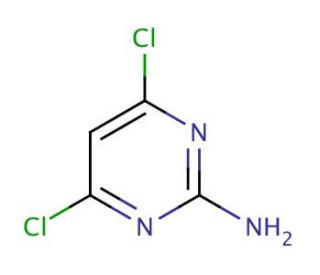 2-Amino-4,6-dichloropyrimidine (CAS 56-05-3) - chemical structure image