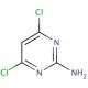 2-Amino-4,6-dichloropyrimidine (CAS 56-05-3) - chemical structure image
