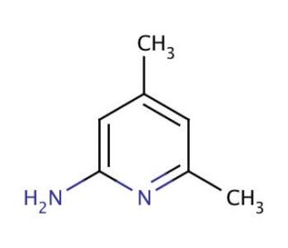 2-Amino-4,6-dimethylpyridine (CAS 5407-87-4) - chemical structure image