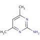 2-Amino-4,6-dimethylpyrimidine (CAS 767-15-7) - chemical structure image
