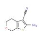 2-Amino-4,7-dihydro-5H-thieno[2,3-c]pyran-3-carbonitrile (CAS 150986-82-6) - chemical structure image