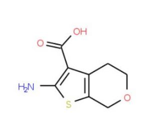2-amino-4,7-dihydro-5H-thieno[2,3-c]pyran-3-carboxylic acid - chemical structure image