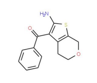 (2-Amino-4,7-dihydro-5H-thieno[2,3-c]pyran-3-yl)(phenyl)methanone - chemical structure image