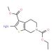 2-Amino-4,7-dihydro-5H-thieno[2,3-c]pyridine-3,6-dicarboxylic acid 6-ethyl ester 3-methyl ester - chemical structure image