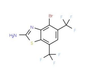 2-Amino-4-bromo-5,7-bis(trifluoromethyl) benzothiazole - chemical structure image
