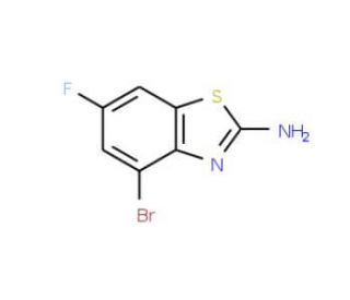2-Amino-4-bromo-6-fluorobenzothiazole (CAS 383131-15-5) - chemical structure image
