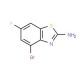 2-Amino-4-bromo-6-fluorobenzothiazole (CAS 383131-15-5) - chemical structure image
