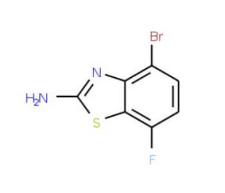 2-Amino-4-bromo-7-fluorobenzothiazole - chemical structure image