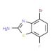 2-Amino-4-bromo-7-fluorobenzothiazole - chemical structure image