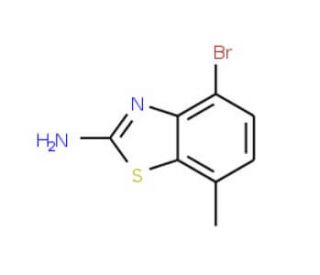 2-Amino-4-bromo-7-methylbenzothiazole (CAS 942473-99-6) - chemical structure image