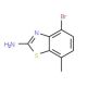 2-Amino-4-bromo-7-methylbenzothiazole (CAS 942473-99-6) - chemical structure image