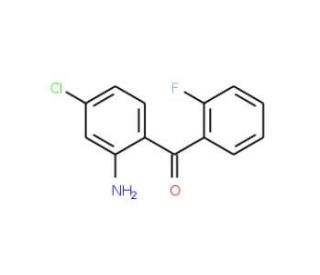 2-Amino-4-chloro-2&prime;-fluorobenzophenone (CAS 203303-05-3) - chemical structure image