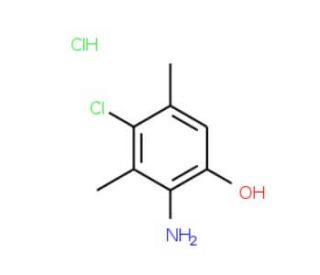 2-Amino-4-chloro-3,5-dimethyl-phenol hydrochloride - chemical structure image